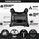 RESFIT™ Marathon Runner’s Chest Pack - hands-free running chest pack and phone holder