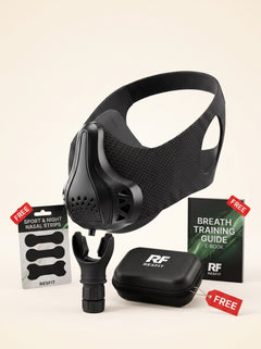 RESFIT Cardio Performance Kit with Breathing Trainer, Training Mask, free Case, free Nasal Strips and Breath Training Guide e-book