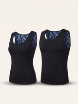 RESFIT Sauna T-Shirt neoprene layer front pair black tanks exact structure