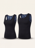 RESFIT Sauna T-Shirt neoprene layer front pair black tanks exact structure