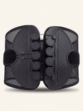 RESFIT Sport Waist Trainer Belt black lumbar support belt with pulley tension system on warm off-white background